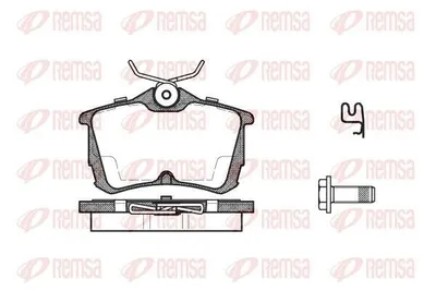 Produktbild von REMSA Bremsbeläge Satz Hinten Bremsklötze für HONDA Accord VII Limousine (CL, CN) 0695.02