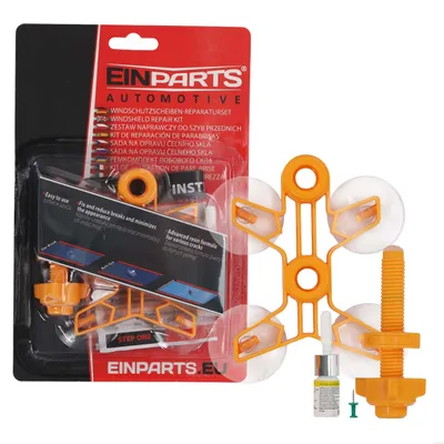 Image de Kit de réparation DIY Einparts pour pare-brise de voiture, avec injecteur et résine de réparation