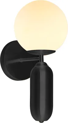 Zdjęcie produktu dla Kinkiet biała kula Aldeva czarny 1xE27x40W metal wym:34x15x21cm IP20 Italux