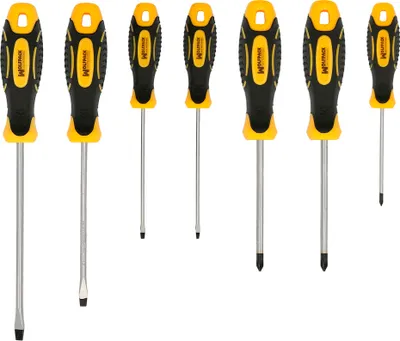 Produktbild von Wolfpack Juego Destornilladores 7 Piezas Mango Bimaterial, 466 g