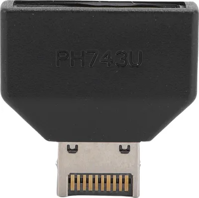 Image de Connecteur USB 3.2 type E en façade vers adaptateur d'extension pour carte mère 19 broches 10 Gbit/s Plug and Play