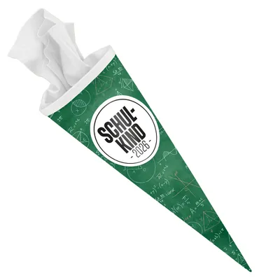 Produktbild von ITENGA Schultüte 70cm rund -  Formeln - Schulkind 2026