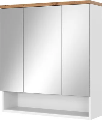Immagine prodotto di Specchio contenitore bagno Vicco Eden Bianco lucido 70 x 77.5 cm con 3 porte, Model 40085