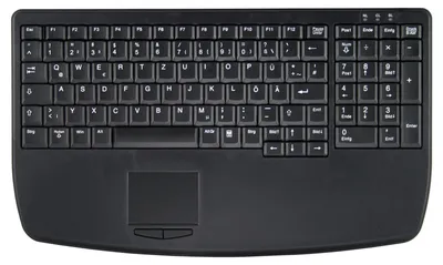Obrázek produktu pro Contour Design Active Key AK-7410-G, Plná velikost (100 %), Kabel, USB, QWERTZ, Černá