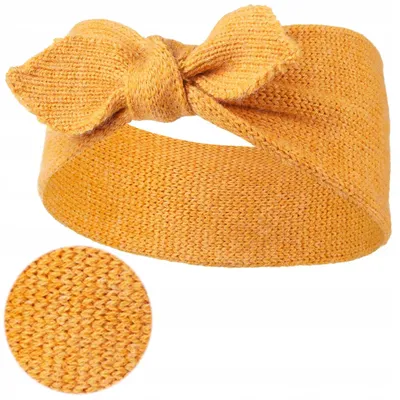 Obrázek produktu pro Dámská čelenka – módní čelenka – čelenka s mašlí – pletená čelenka – dámská móda