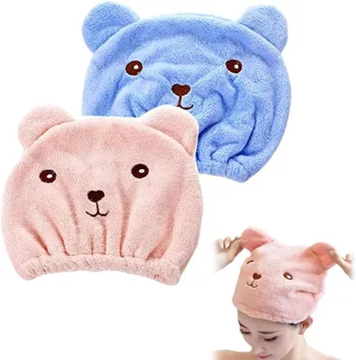 Imagen del producto de Conjunto de turbante para el cabello, de 2 piezas, de microfibra, de secado rápido, ideal para el baño y la sauna