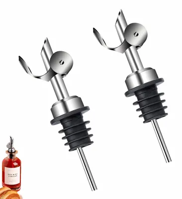 Image de 2 verseurs pour bouteilles d'huile, verseur pour huile d'olive