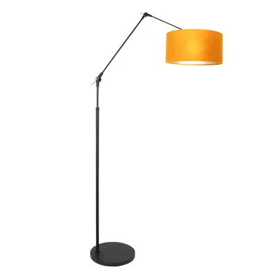 Produktbild von Steinhauer - stehlampe - Prestige Chic - schwarz - metall veloursstoff - stehlampe - E27 - 8117ZW
