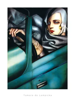 Productafbeelding van Tamara De Lempicka - Zelfportret - Poster, kunstposter, gedrukt op 50x70 cm