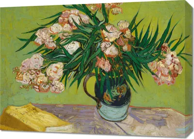 Zdjęcie produktu dla Obraz 70x50cm Oleanders, Van Gogh Vintage do Salonu