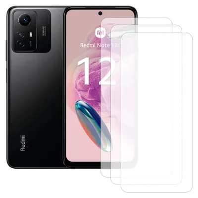 Produktbild von Drei Stück (3x) Display-Schutzfolie Displayschutz-Glas 9H Glas für Xiaomi Redmi Note 12S