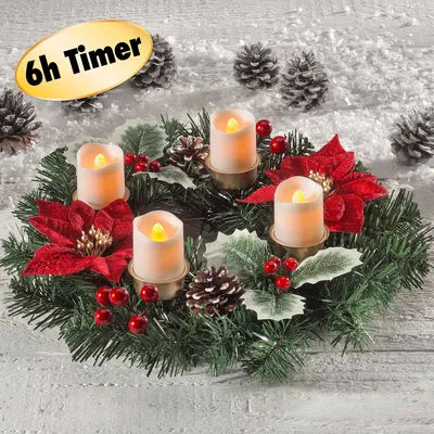 Produktbild von LED-Adventskranz mit Timer