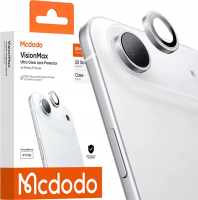 Image de Mcdodo Verre trempé pour appareil photo de protection pour Apple iPhone 17 Air arrière argenté