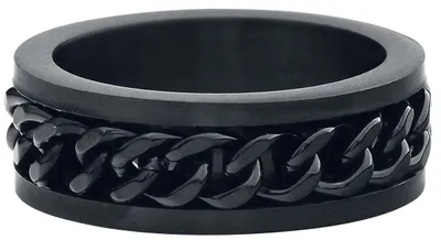 Produktbild von etNox hard and heavy Ring Uni Mesh Steel schwarz Basics, Geschenke Edelstahl S
