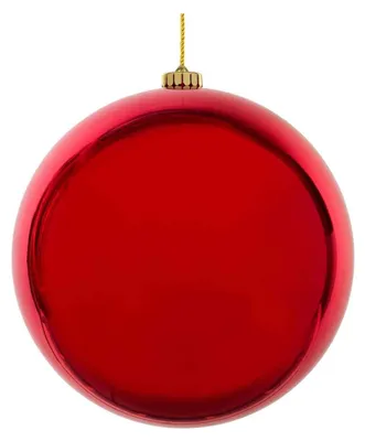 Produktbild von 6x Weihnachtskugeln Christbaumkugeln XL aus Kunststoff rot Ø20cm