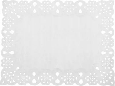Zdjęcie produktu dla Serwetki dekoracyjne papierowe prostokątne 30x40 cm białe 12 szt.