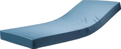 A medical mattress on a white background.