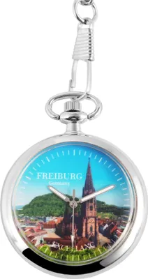 Produktbild von Excellanc Taschenuhr mit Motivzifferblatt