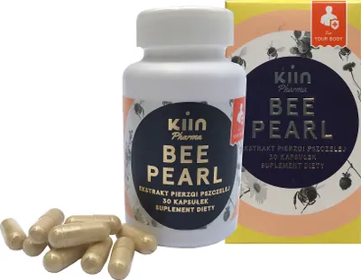 Produktbild von Bee Pearl Bienenbrotextrakt 30 Kapseln. KIIN PHARMA