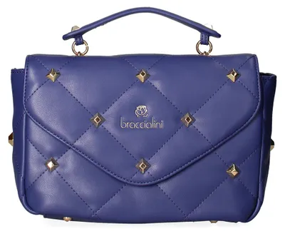 Produktbild von Blaue Handtasche Braccialini Gesteppt mit Magnetverschluss Blu UNICA 26x17x9 cm B17445-BLUE