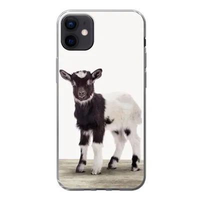 Produktbild von MuchoWow® Handyhülle Schutzhülle Hülle für iPhone 12 mini Ziege - Tiere - Kinder - Jungen - Mädchen Silikon Softcase Handy Hülle - Bild