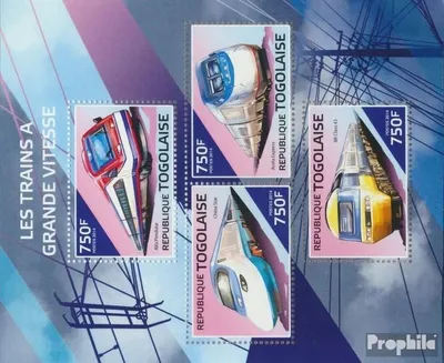 Produktbild von Briefmarken Togo 2014 Mi 6051-6054 Kleinbogen (kompl. Ausgabe) postfrisch Schnellzüge