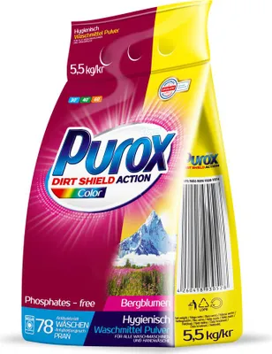 Produktbild von Purox Waschpulver 5,5kg Farbfolie