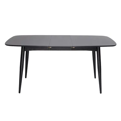 Produktbild von Miliboo - Schwarzer ausziehbarer Tisch 130-160 cm NORDECO