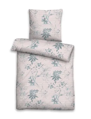Produktbild von Biberna Linon Bettwäsche 44638-570 Größe 135x200/80x80 cm beige
