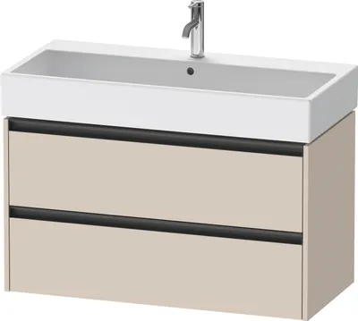 Produktbild von Duravit Ketho.2 Wastafelonderkast 98,4x46x54,9 cm Supermat Taupe