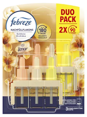 Produktbild von Febreze Duftstecker Nachfüller Raumduft Goldene Orchidee, 2 Stück