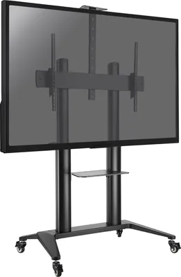 Image de Support mobile pour écran Visioconférence 70''-120'', Hauteur 125-160cm, noir
