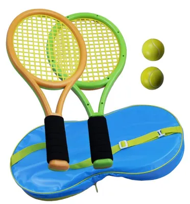 Image de Ensemble de raquettes de tennis pour enfants, comprenant des balles et une sacoche de transport