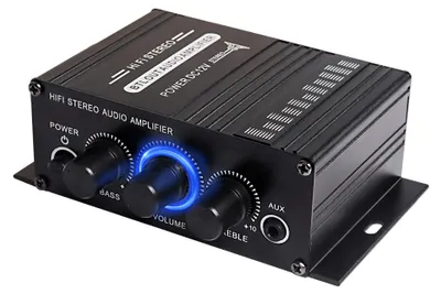 Productafbeelding van Autoversterker 12V 2-Kanaals - 40 Watt Vermogen - Aluminium Behuizing