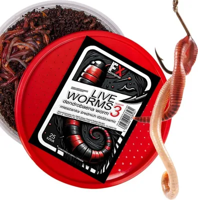 Obrázek produktu pro Fishing Expedition Živé červy č. 3 - živé červy Dendrobena velikost 3 Fishing Expedition