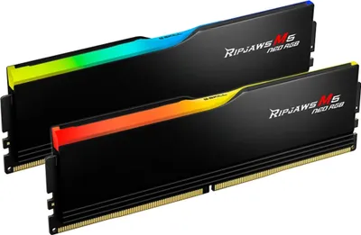 Zdjęcie produktu dla G.Skill Ripjaws M5 RGB F5-6000J3636F16GX2-RM5NRK, 32 GB, 2 x 16 GB, DDR5, 6000 MHz, 288-pin DIMM