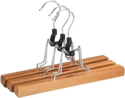 Productafbeelding van Houten schapset voor een georganiseerde garderobe, 3 stuks, ruimtebesparende houten opbergboxen