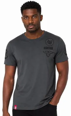 Obrázek produktu pro Pánské tričko Alpha Industries Air Crew T-shirt Grey - 2XL