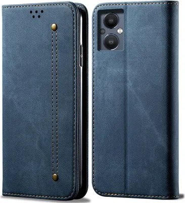Immagine prodotto di Custodia OnePlus N20 5G, Custodia a portafoglio in pelle con chiusura magnetica e supporto per OnePlus N20 5G Blu