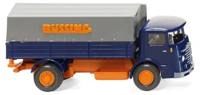 Produktbild von Wiking LKW Büssing 4500 Pritschen-LKW Büssing blau/orange 047601