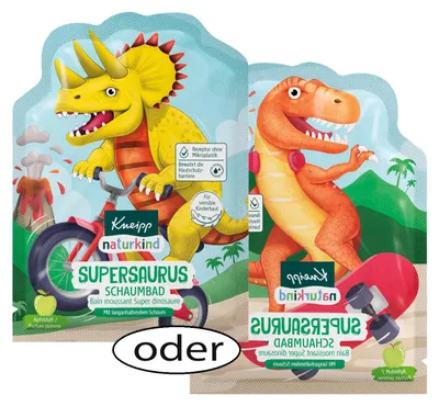 Image de Kneipp Naturkind Bain moussant Supersaurus Design assorti 40ml