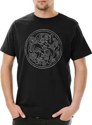 Produktbild von Urban Backwoods Norse Circle, Herren T-Shirt, Farbe: Schwarz, Größe: 4XL