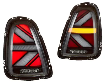 Imagen del producto de Luces traseras, intermitentes LED secuenciales, compatibles con Mini Cooper de 2007 a 2013, color transparente