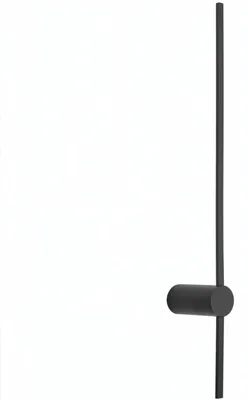 Immagine prodotto di Lampada da parete a LED in alluminio H: 80 cm Nero allungato luce bianca calda 3000 K 380 lm Lampada da parete moderna, Immagine generata dall'IA