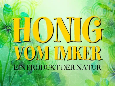 Produktbild von vianmo Holzschild 30x40 cm Honig Imker Produkt der Natur