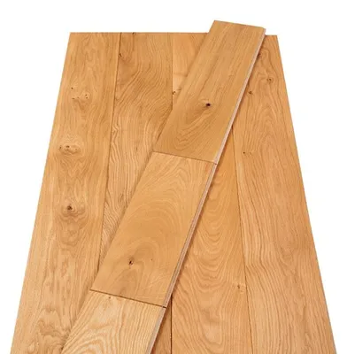Produktbild von Timefloor | 1,76 m² | Eiche Natur 20mm Massivholzdiele, Systemlänge 50 bis 220 cm, gebürstete Oberfläche, geölt, V Fuge, für Fußbodenheizung geeignet