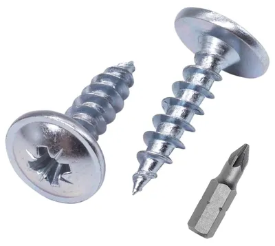Image de 100 pièces de vis en acier pour bois à tête fraisée 5 x 20 mm