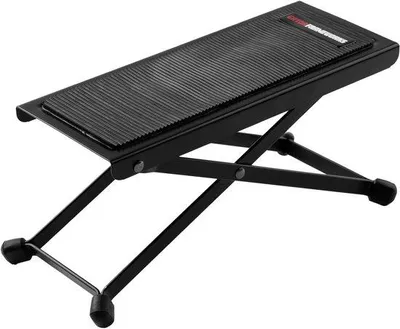 Produktbild von Famanu Gitarrenfußstütze - Ergonomisch, 5 Höhenverstellungen, Schwarz