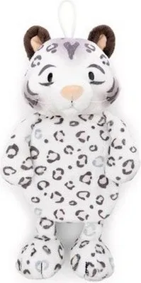 Produktbild von NICI Kuscheltier Wärmflasche Schneeleopard Eleni Snowbell 300ml 34cm - weiß - Kuscheliges Wärmetier ab 10 Monaten – Plüschtier-Wärmflasche, Wärmebeutel für Kinder und Erwachsene - 62447