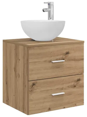 Obrázek produktu pro vidaXL Nástěnné umyvadlo Artisan – dub 49,5 x 41 x 64,5 cm
